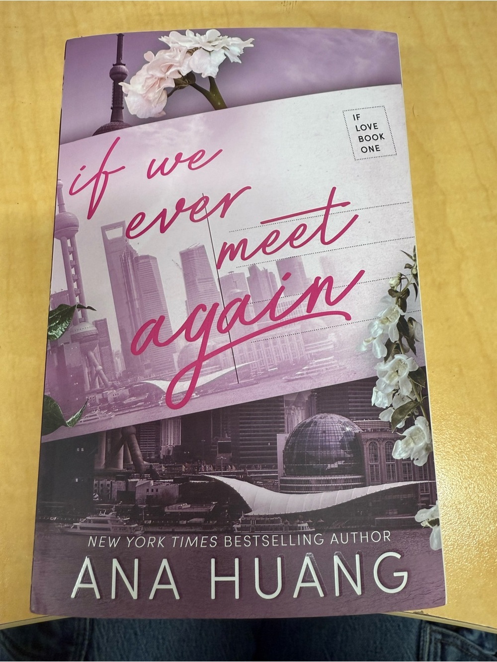 'If We Ever Meet Again' Paperback Book - Pink Floral Cover